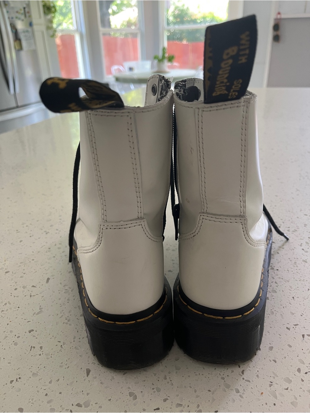 DR. MARTENS JADON BOOT SMOOTH LEATHER PLATFORMS - Picture 7 of 10